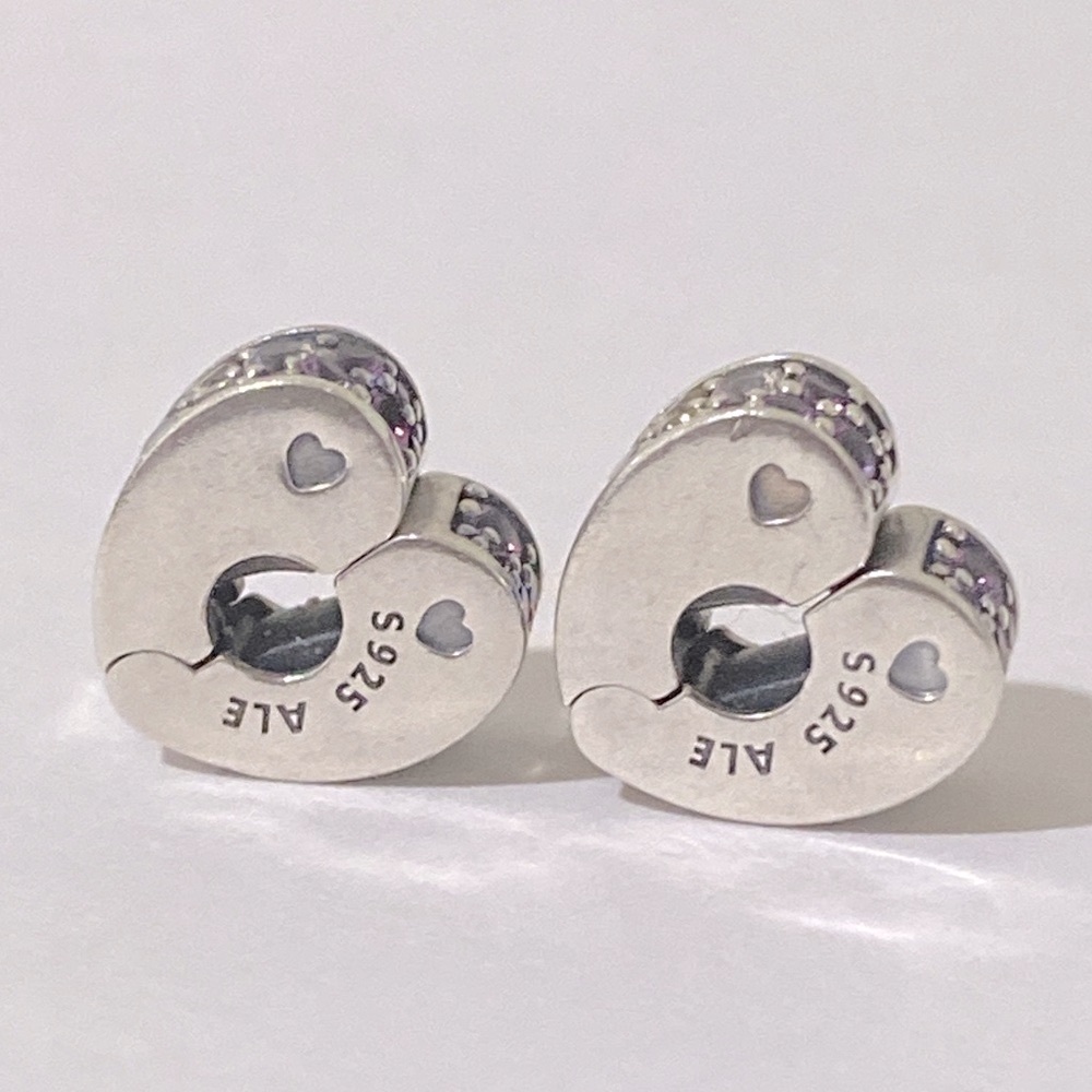 New Pandora Silver 925ALE Arcs of Love Multi color - Picture 3 of 5